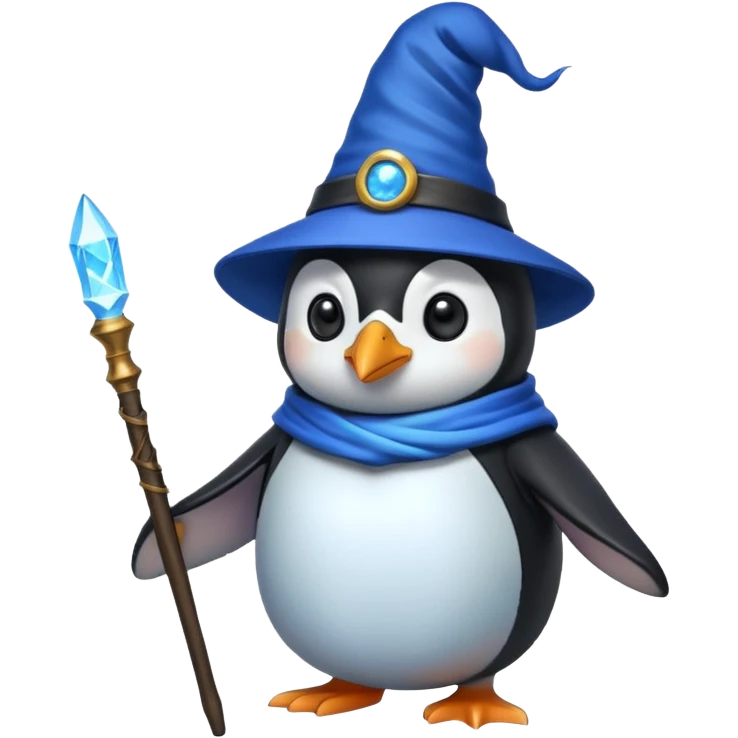 Penguin Wizard emoji