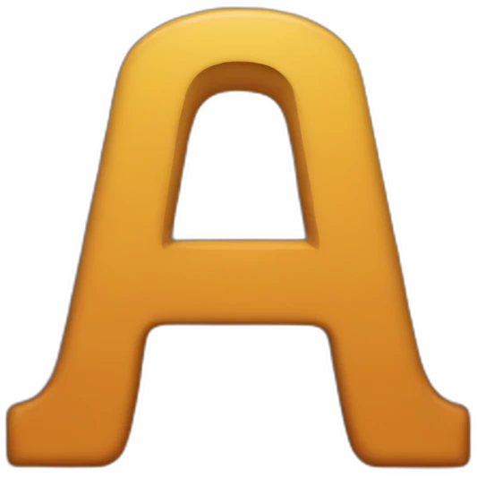 letter "a" and "!" emoji