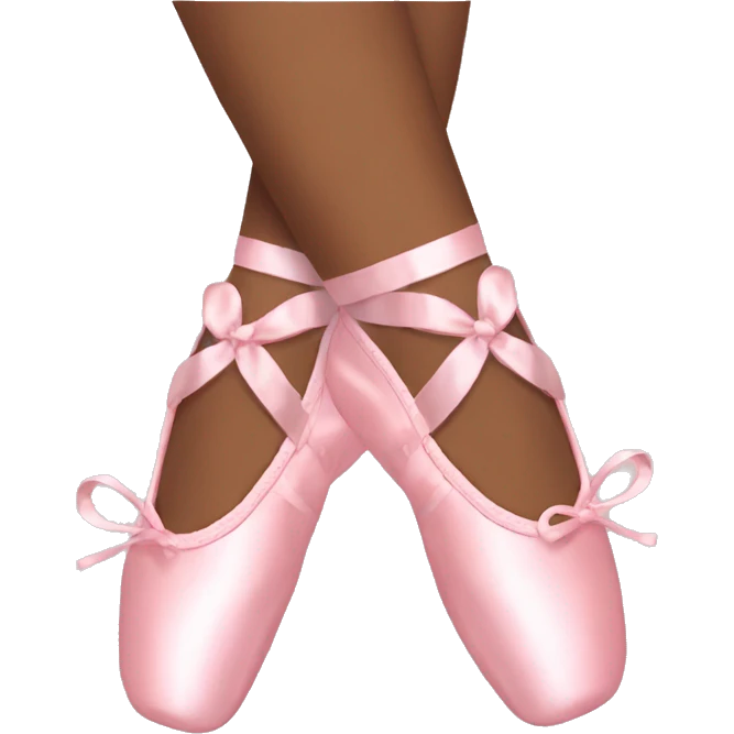 Pink ballet shoes aesthetic  emoji