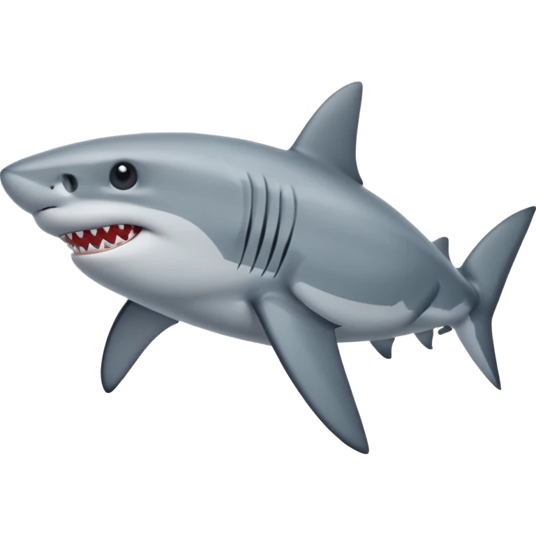 Un tiburon con zapatos emoji