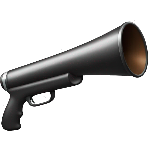 shotgun-shaped megaphone emoji