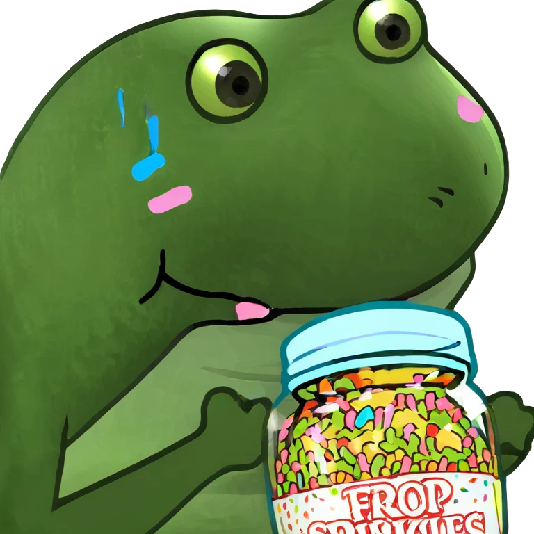 Jar of sprinkles whimsical  emoji