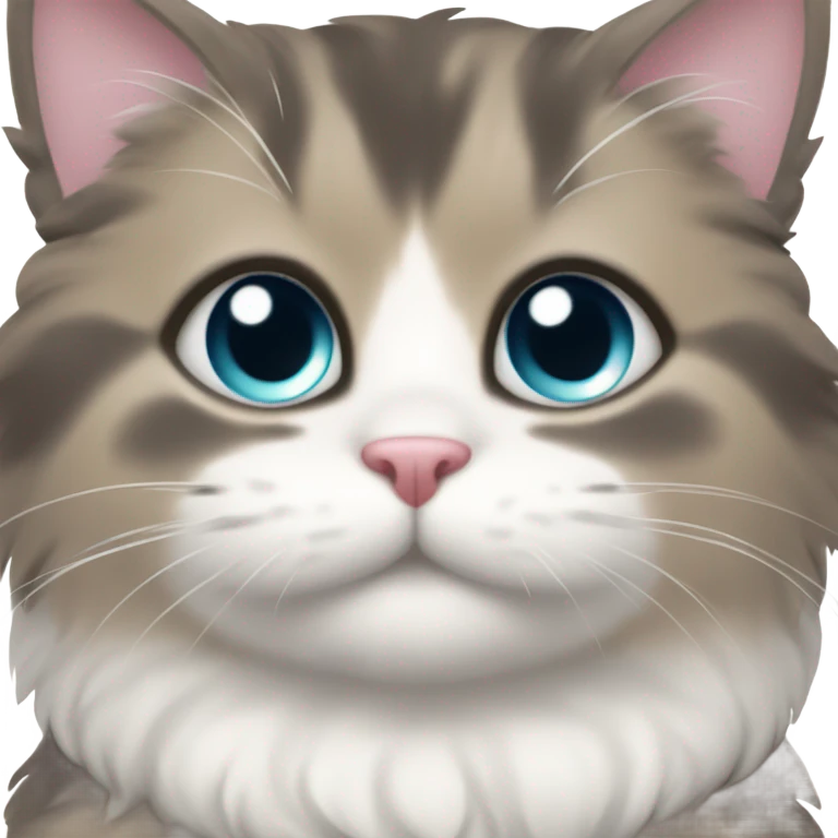 cute fluffy cat emoji