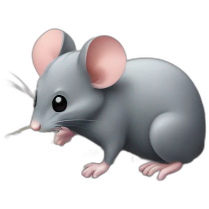 Mouse and keyboard playing on a computer emoji