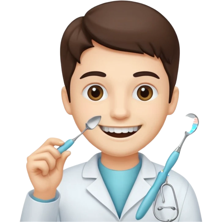 generate a dentist emoji that treats teeth emoji