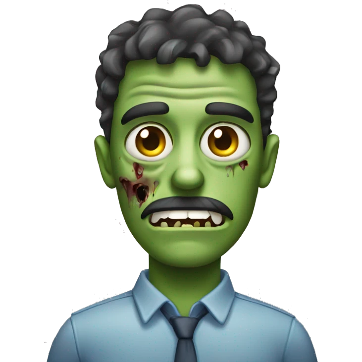 zombie trabajando emoji