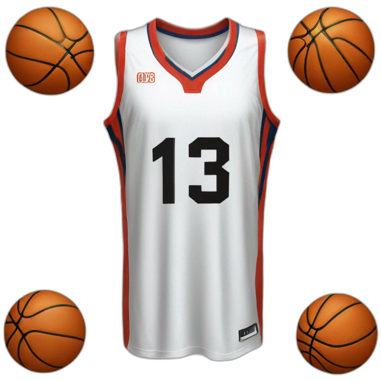 basketball jersey number 13 emoji