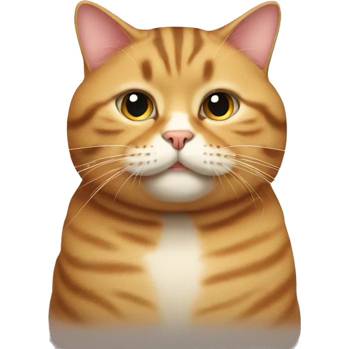 Fat tabby cat emoji