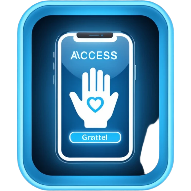 Access granted on a screen  emoji