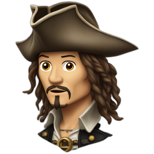 johnny depp as pirates of carriban emoji