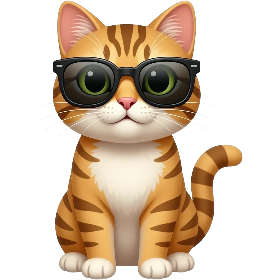 Cat wearing sunglasses emoji