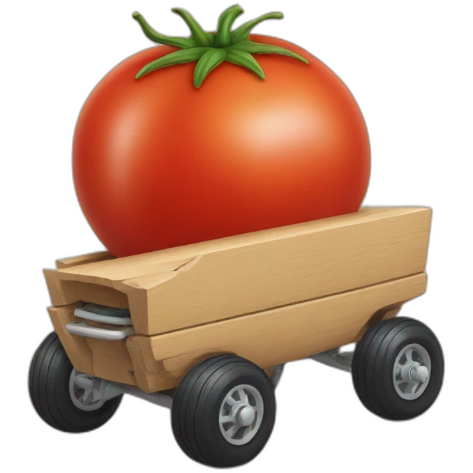 tomato with 4 wheels emoji