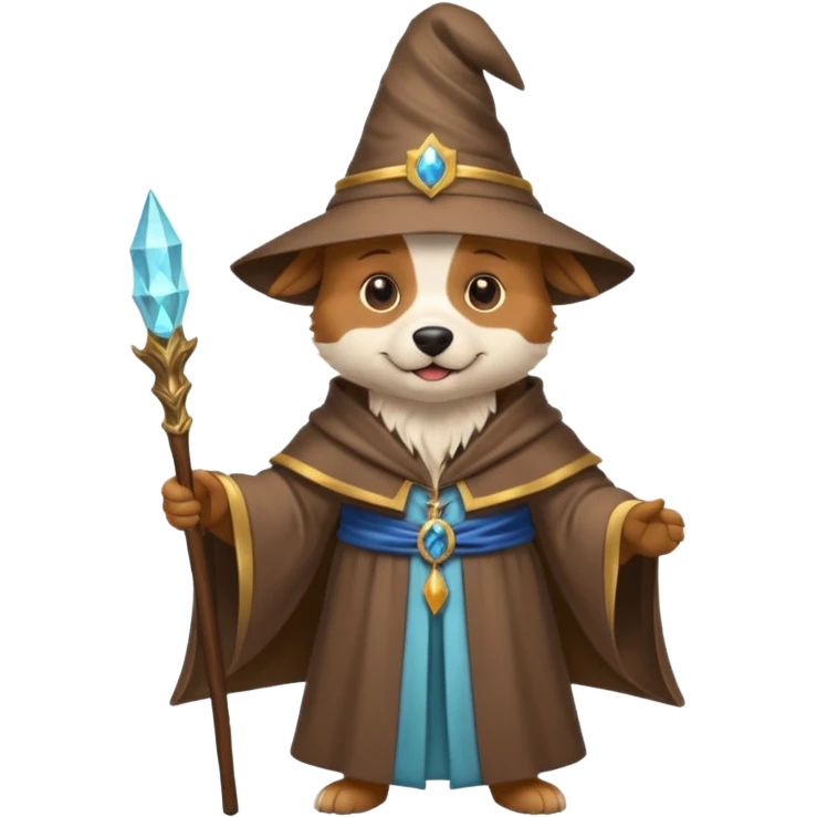 Dog wizard emoji