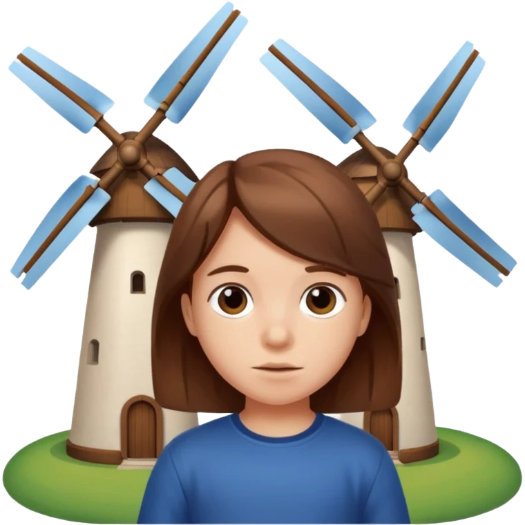 small Kid with Windmills emoji