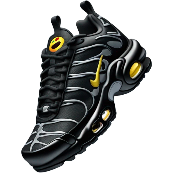3D perspective nike tn black emoji