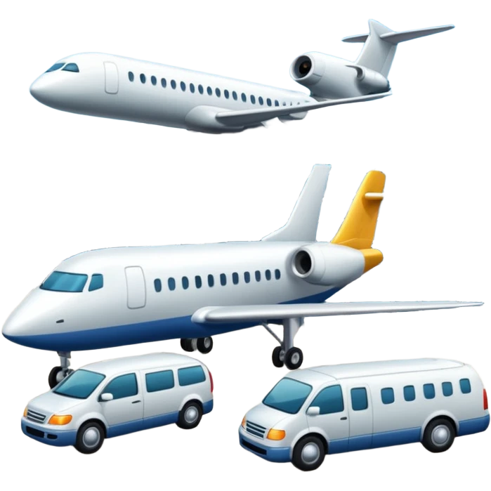 planes next to terminal building emoji