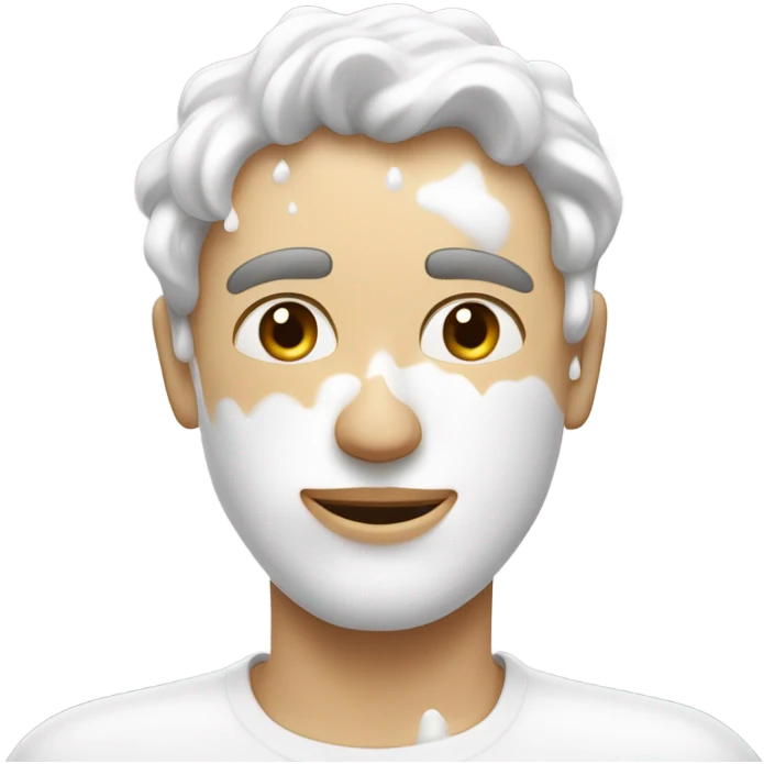 Man covered in milk emoji