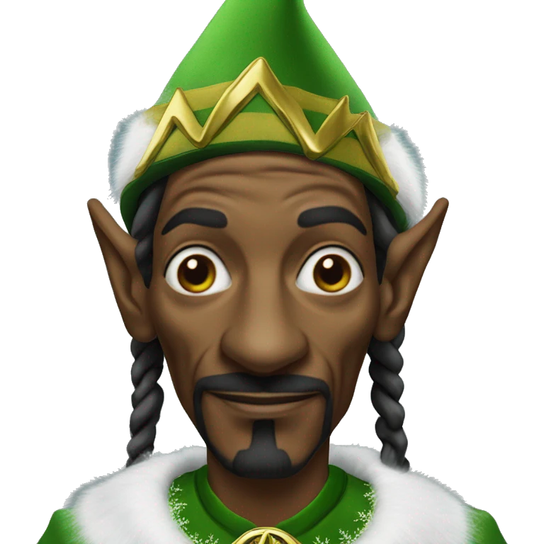 Snoop dogg as an elf emoji