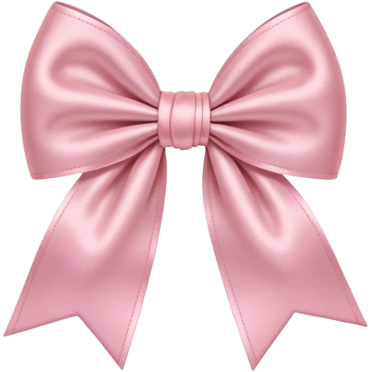 light pink bow on light pink bow emoji