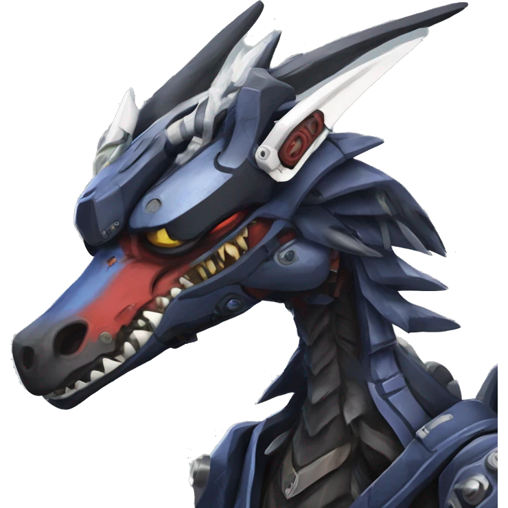 Edgy Futuristic Mechanical Sergal-raptor-nargacuga-vernid emoji