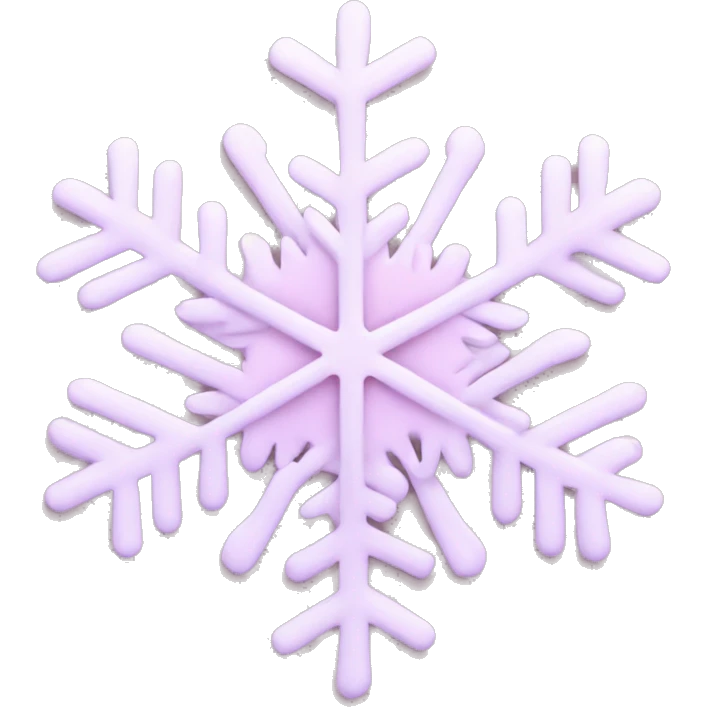 pastel pink snowflake  emoji