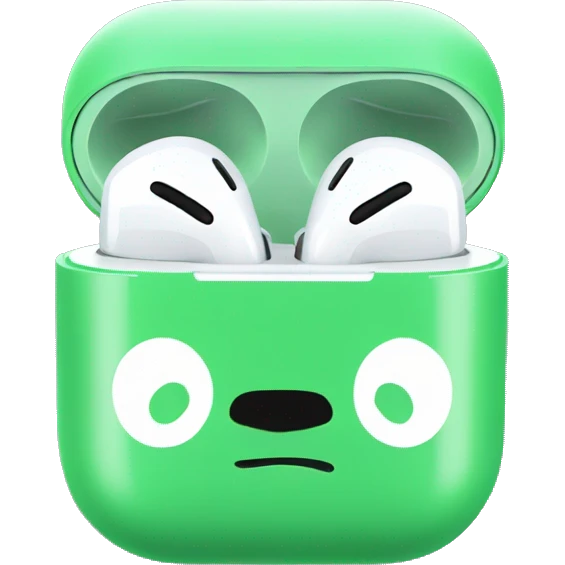 Green AirPod max  emoji