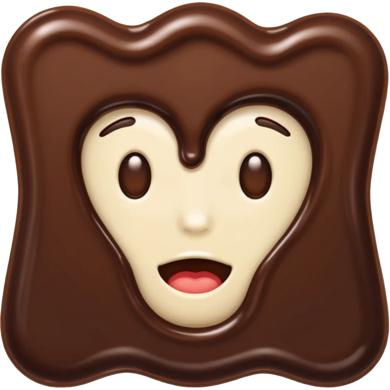  melted chocolate emoji