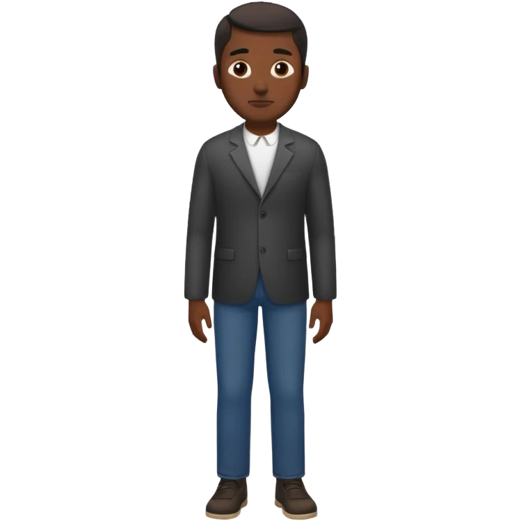 a black man full height emoji