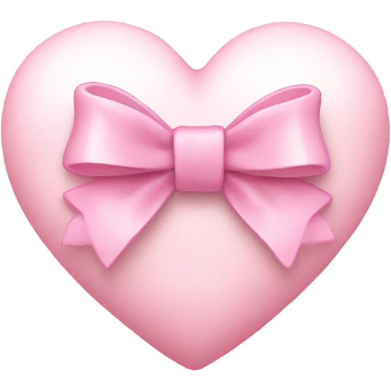 Light pink heart with bow emoji