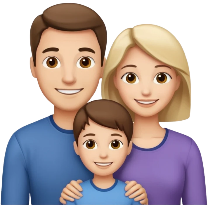 PAPÁ MAMA DOS HIJOS Y UNA HIJA emoji