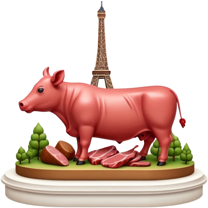  paris art city SPAM meat sculpture arty landscape  emoji
