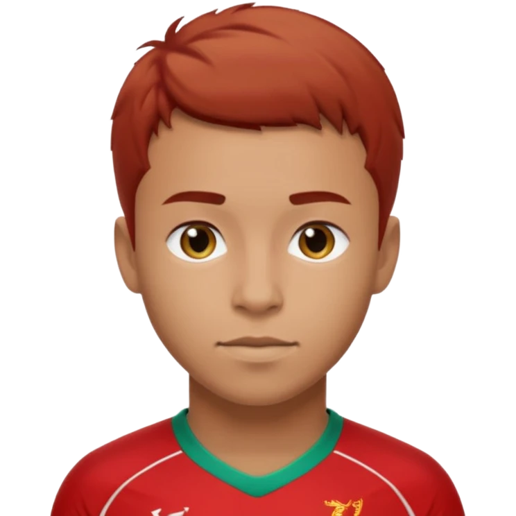 A Liverpool soccer player emoji