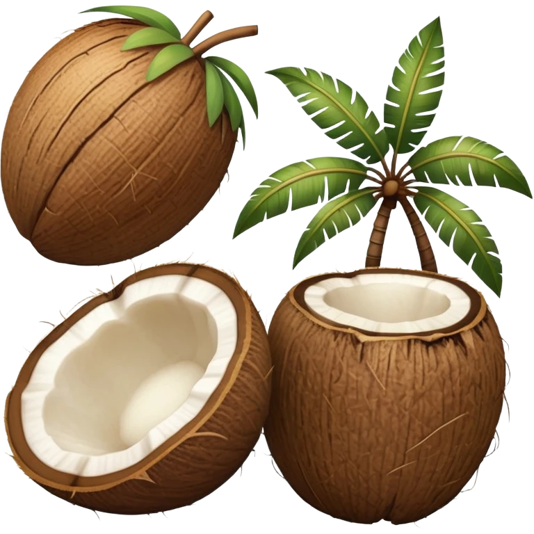 Hawaiian coconuts emoji