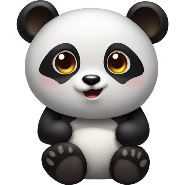 panda watching sunset emoji