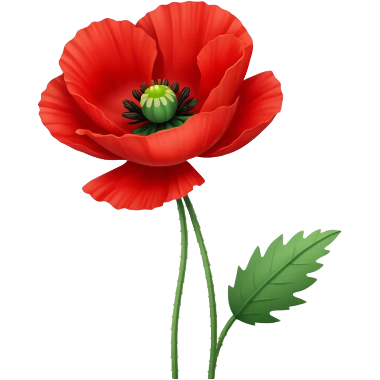 poppy flower emoji