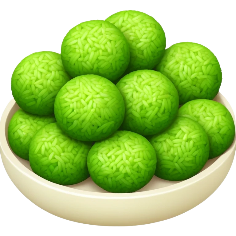 chinese green rice balls emoji