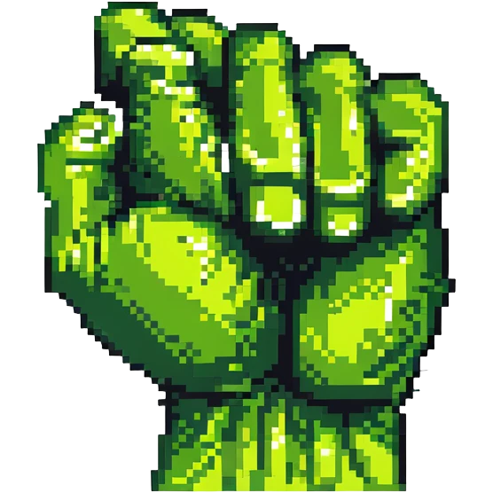 hulk green fist emoji