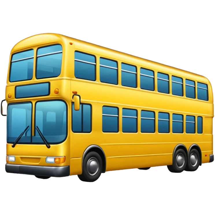 Bus image. View right Side. emoji