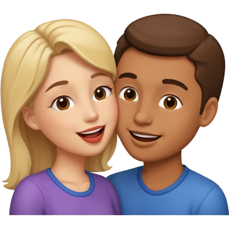 Öpüşen çift emoji