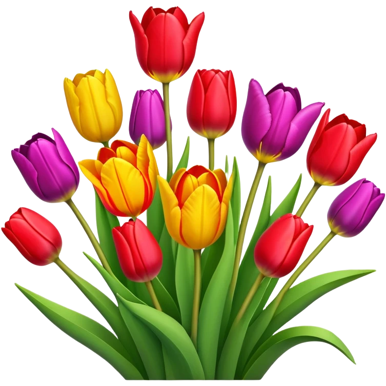 Tulips emoji