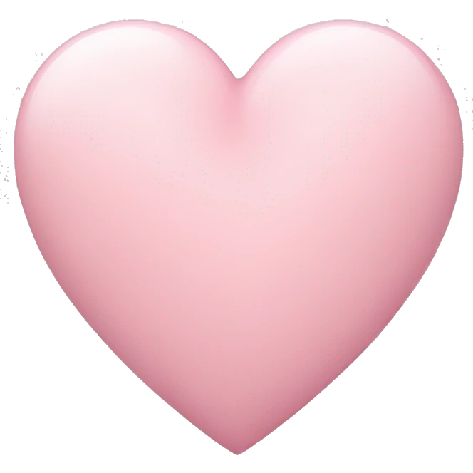 pastel pink heart emoji