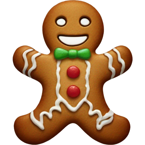Gingerbread man emoji