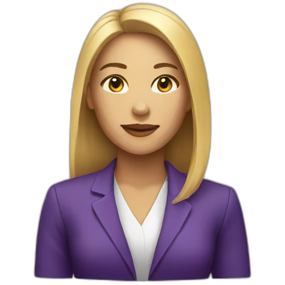 white business woman purple icon emoji