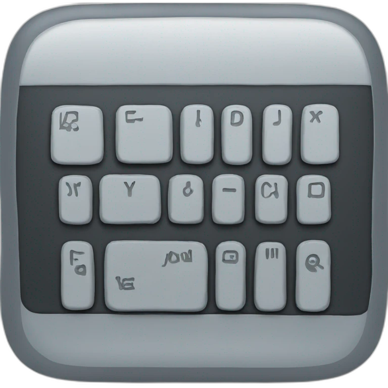 Black Computer Keyboard emoji