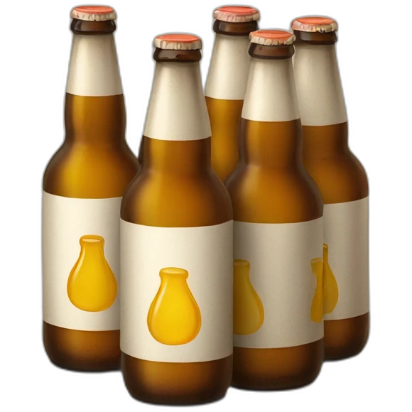 6 beer bottles emoji