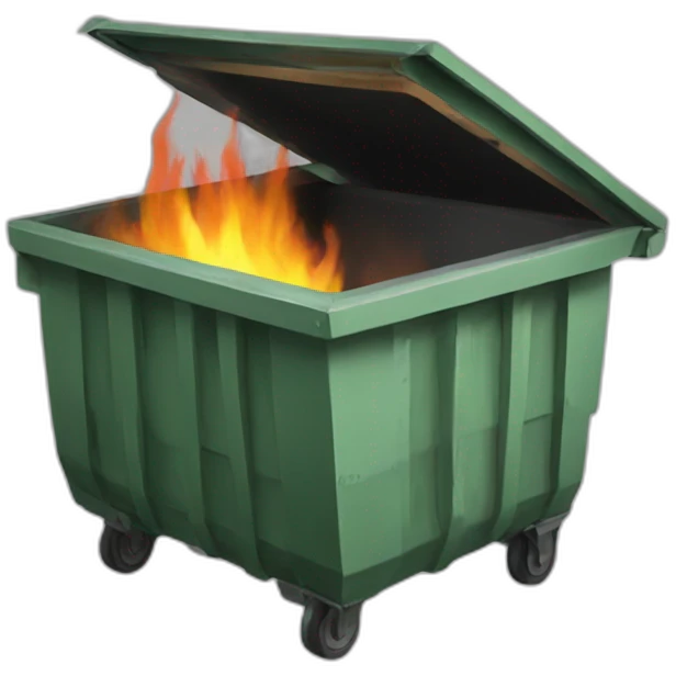 dumpster-fire emoji