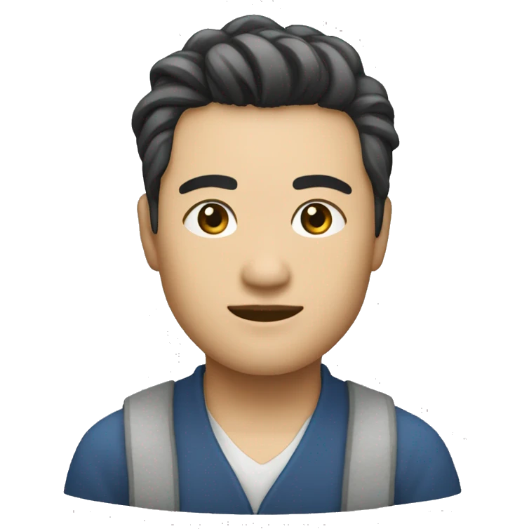 一个穿着蓝色衣服的人 emoji
