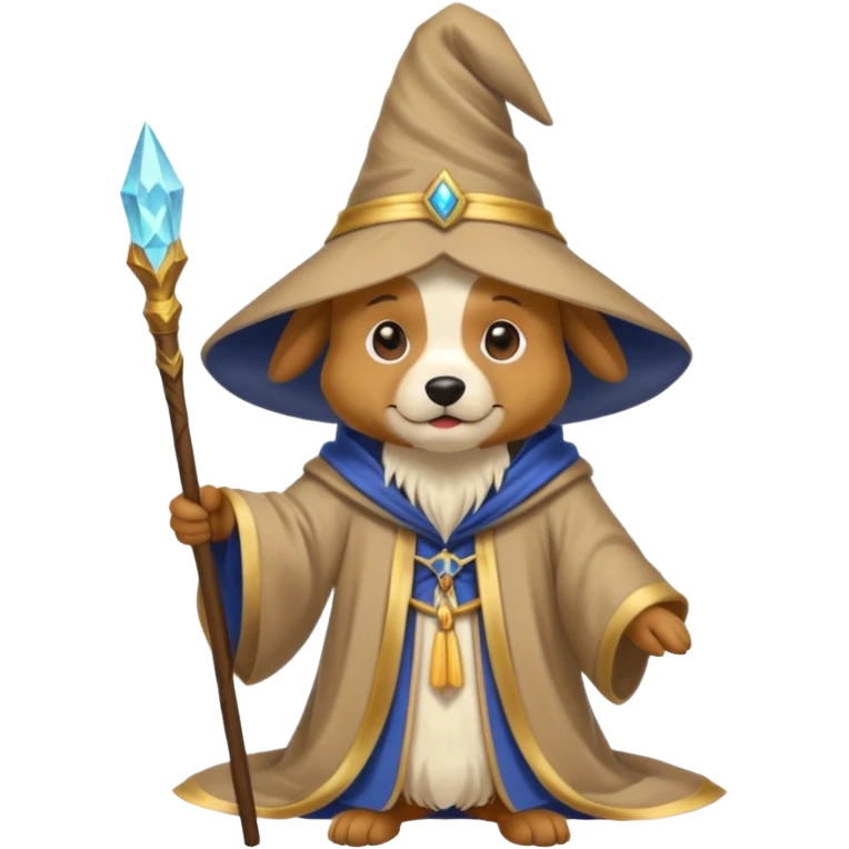 Dog wizard emoji