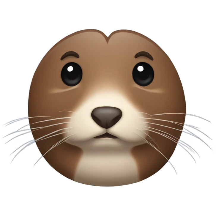 Elongated muskrat emoji