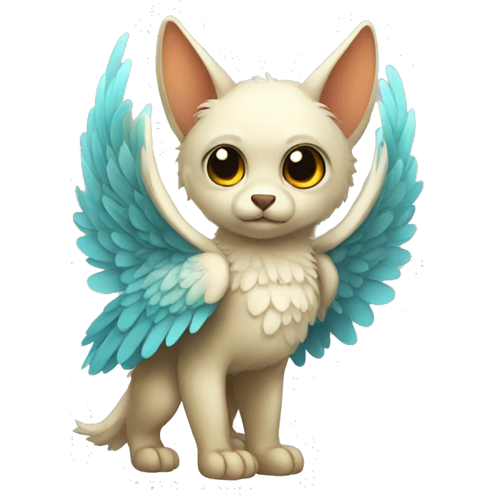 Cute cool winged animal hybrid full body  emoji